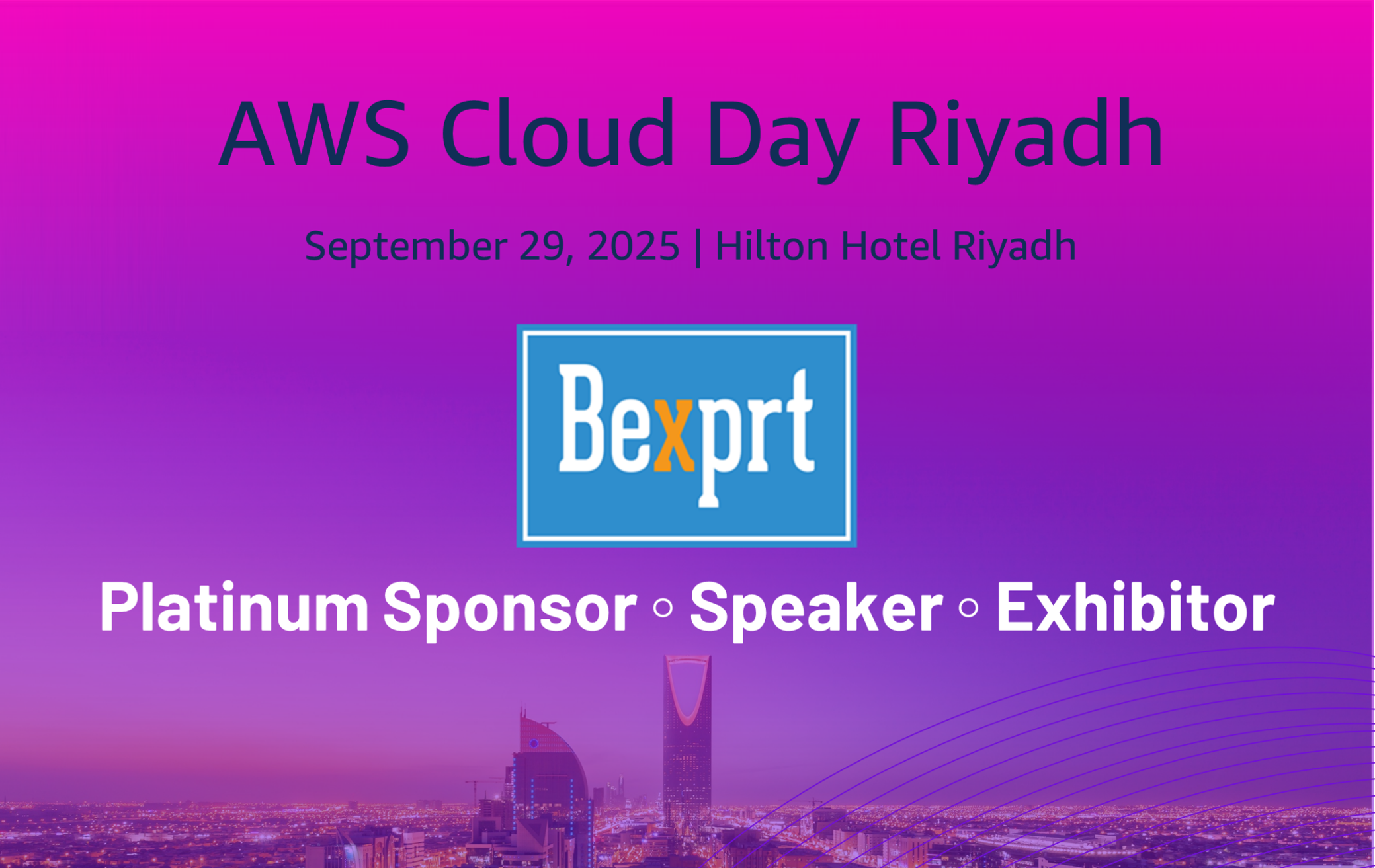 انضم إلى بيكسبرت في يوم الحوسبة السحابية AWS الرياض 2025