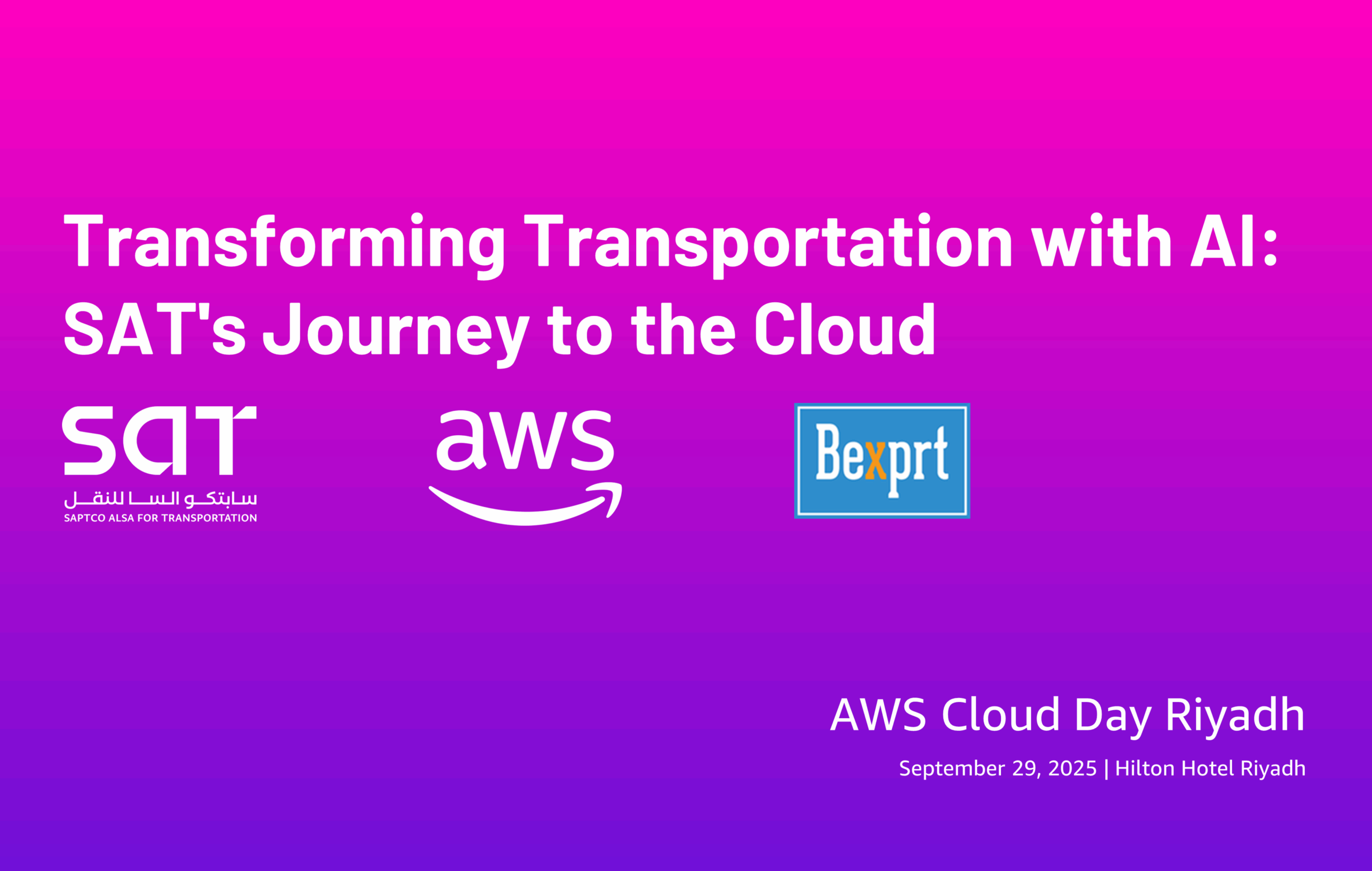 Transforming Transportation with AI: SAT’s Journey to the Cloud