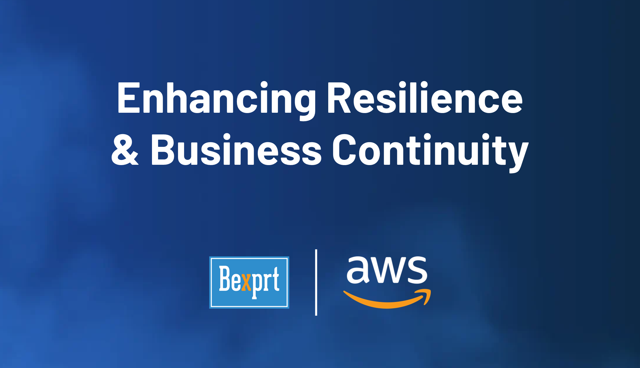 Immediate activation of resilience & business continuity capabilities, including DR environments in AWS Europe